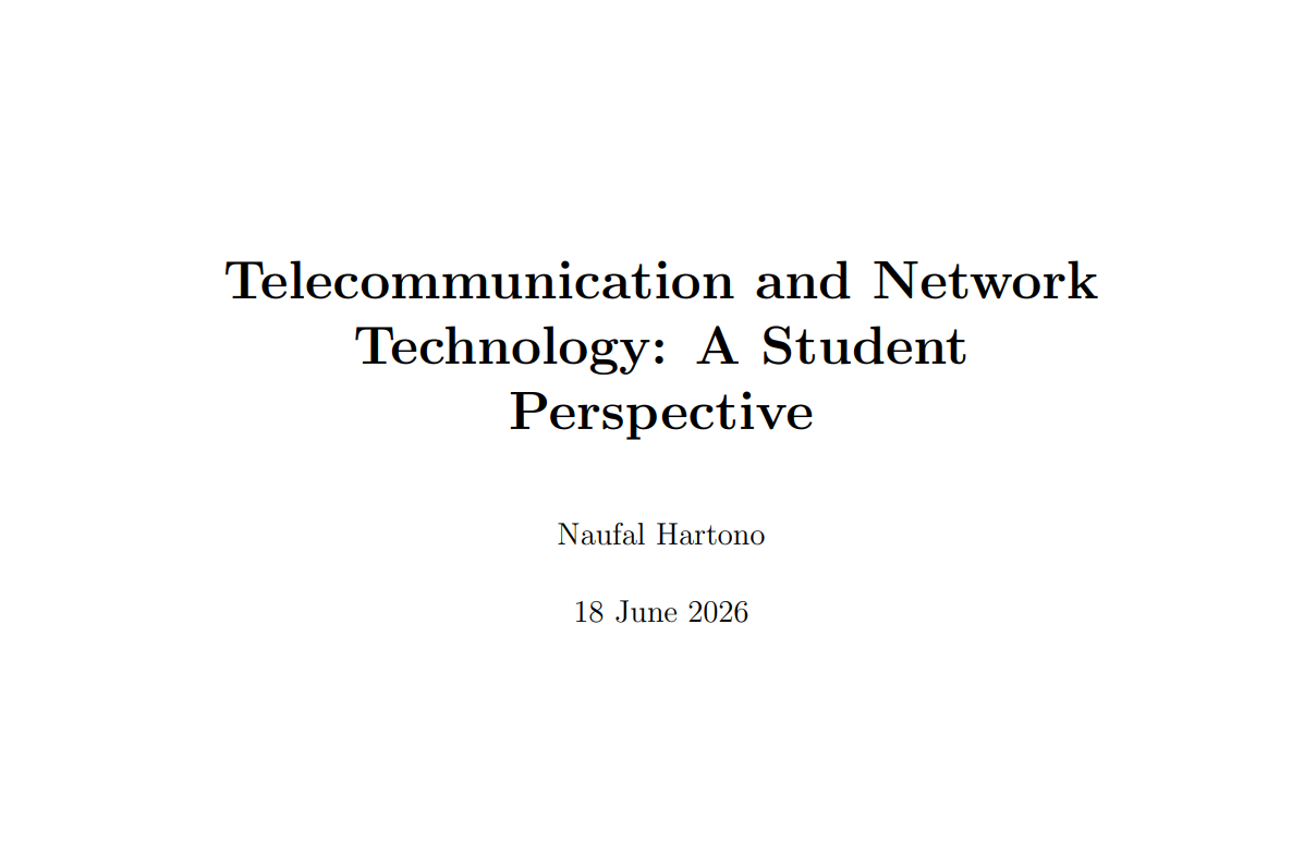 Telecommunication and Network Technology: A Student Perspective